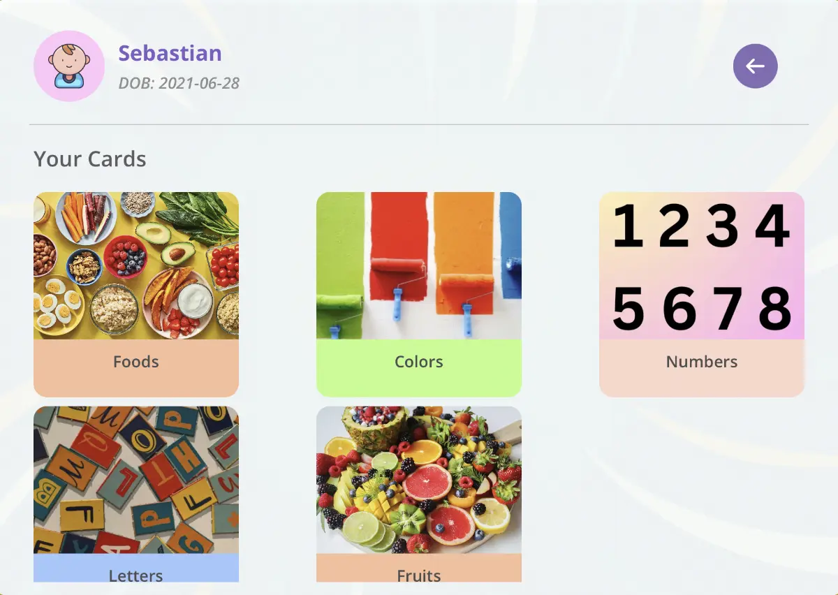 Features of the Wee Words AAC app
