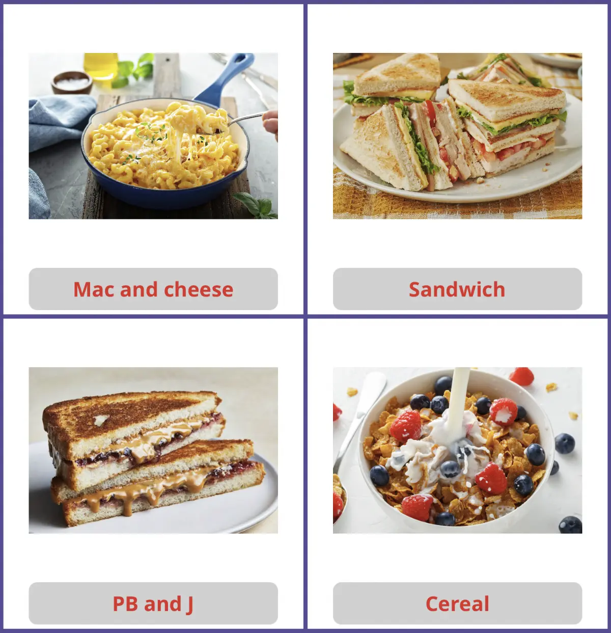 Wee Words library cards interface